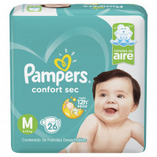 PAMPERS CONF.SEC POD (2X) MED x26Un.