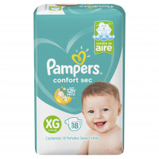 PAMPERS CONF.SEC POD (2X) XG x18Un.