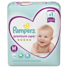 PAMPERS PREMIUM CARE (2X) MED. x24Un.