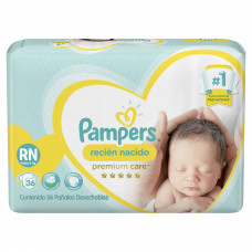 PAMPERS REC.NACIDO NB SUP.SUAVE x36Un