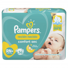 PAMPERS CONF.SEC.POD REC.NACIDO x36Un