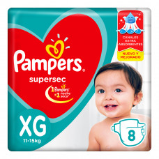 PAMPERS SUPERSEC x8Un. XG
