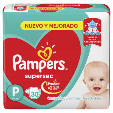 PAMPERS S.SEC (2X) PEQ. x30Un.