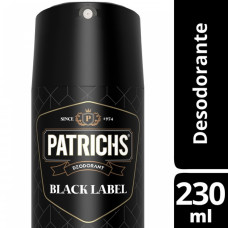 PATRICHS DEO x230ml. BLACK