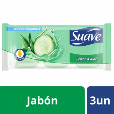 SUAVE JAB. x3X90Grs PEPI-ALOE