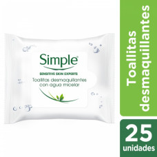 SIMPLE TOA.DESMAQ.-AGUA MICELA x25Un.